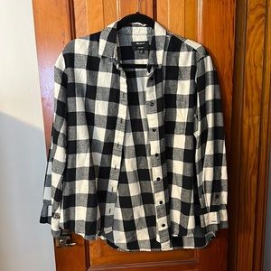 Black & White plaid flannel